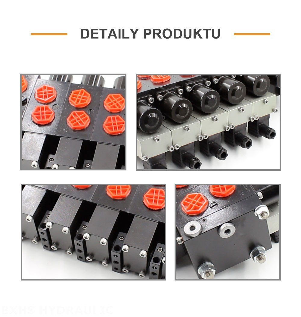 HSDSL Elektrický proporcionální a ruční Šoupátko 6 Proporcionální regulační ventil